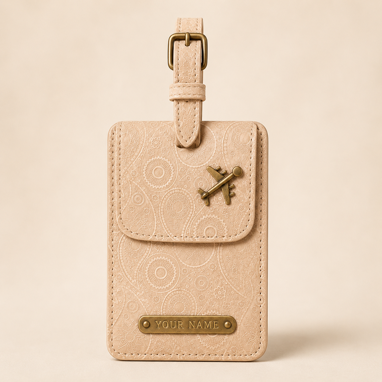 Customized Luggage Tag - Beige