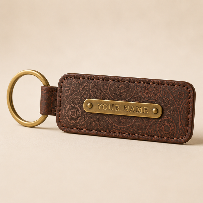 Customized Keychain - Brown