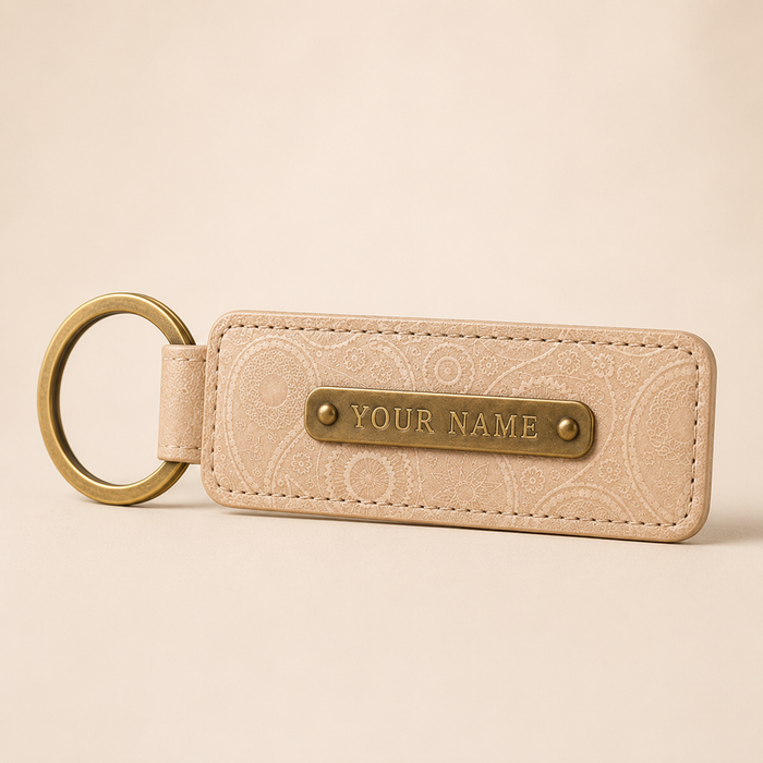 Customized Keychain - Beige
